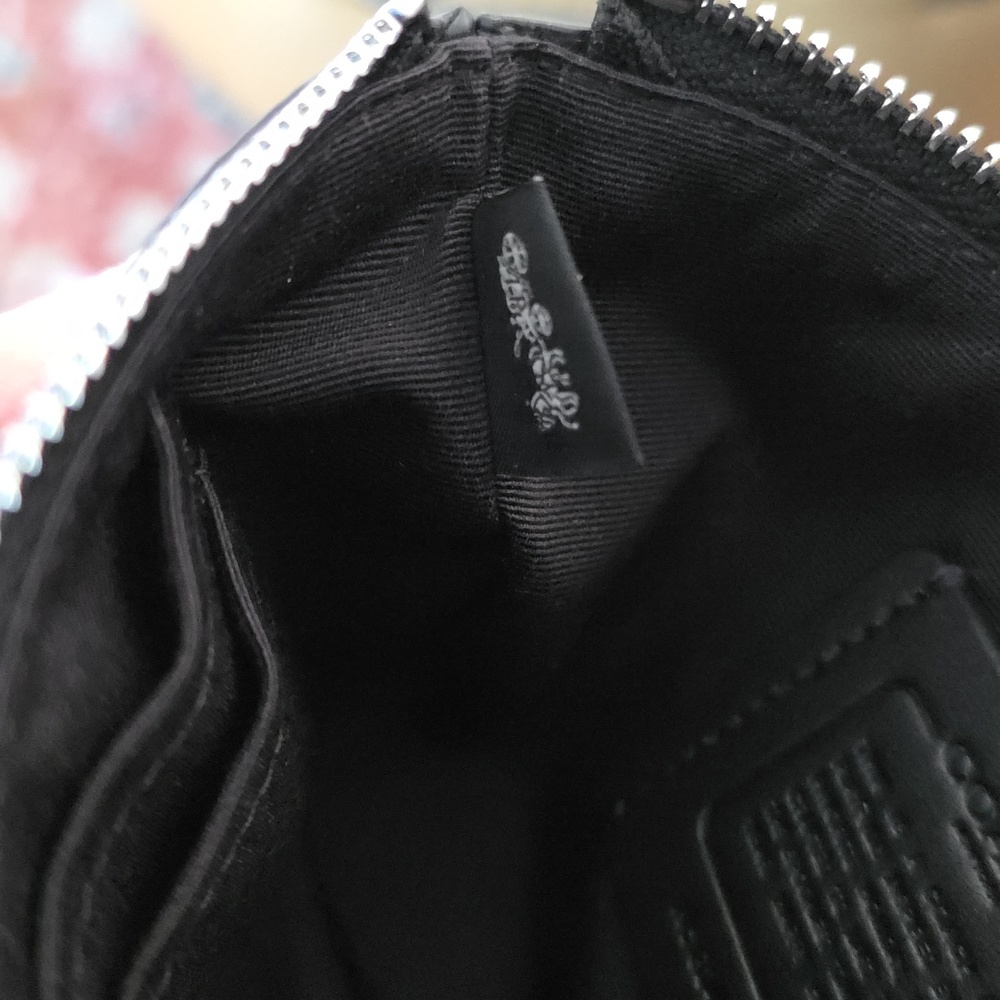 NWOT Coach Black Cat & Moon Signature Corner Zip Wristlet/Wallet 🖤🐈‍⬛️🌟🎁🌙❤️ - Picture 11 of 13